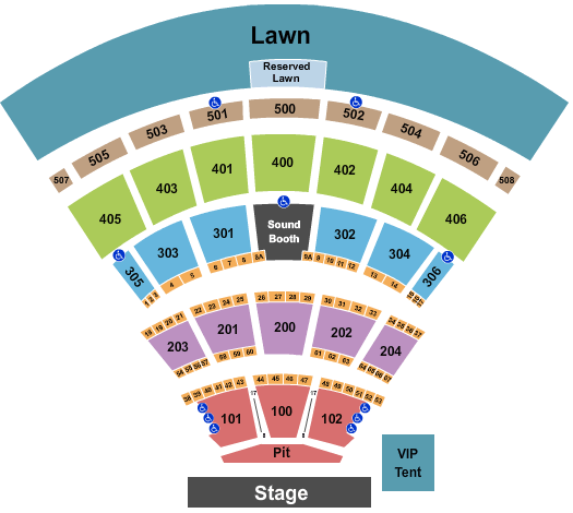 Darien Lake Amphitheater Dave Matthews Band Seating Chart